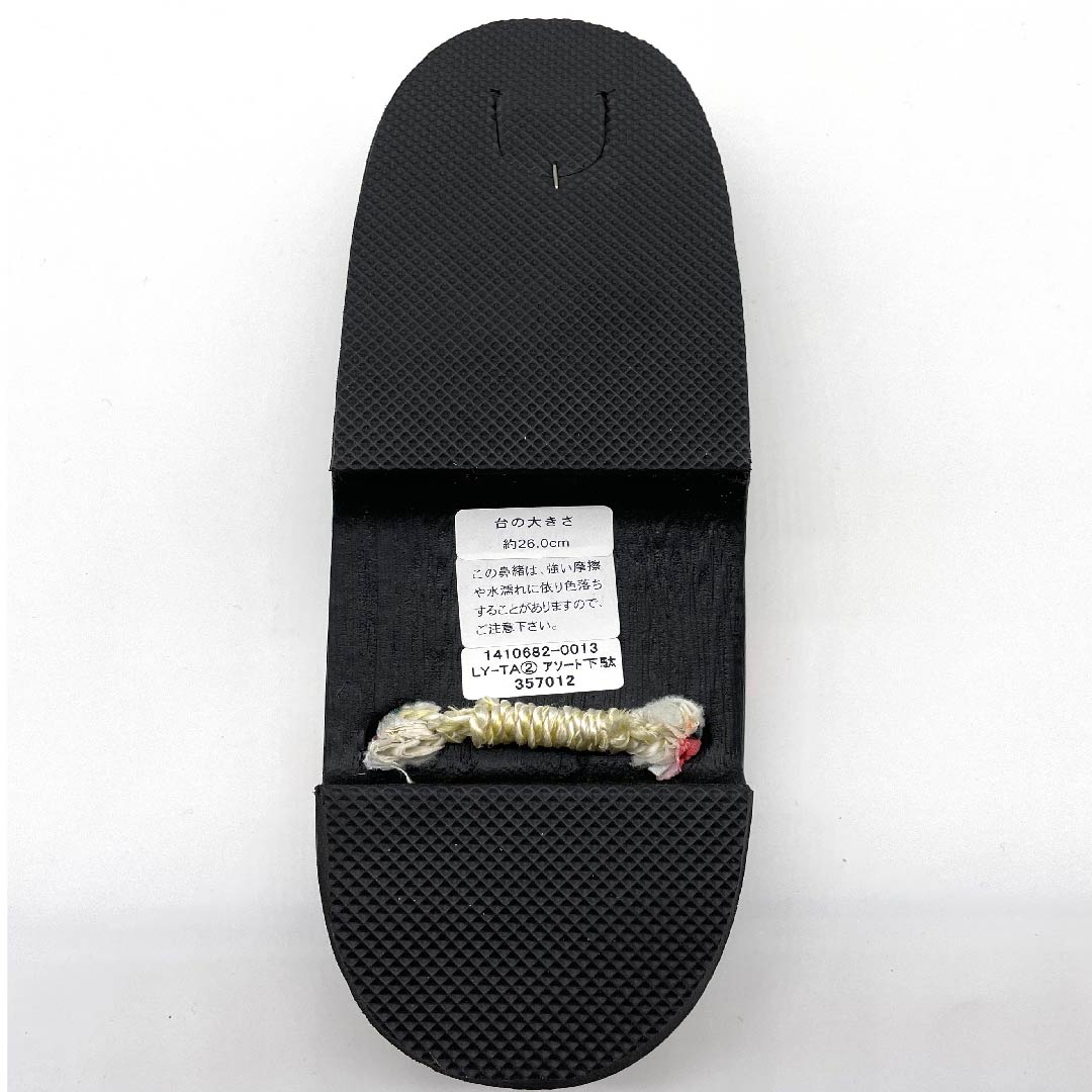 (Brand new, unused) Geta (Japanese clogs) with chrysanthemum, plum, cherry blossom, cloisonne, size XL, black, NEW rank, 1122000971510