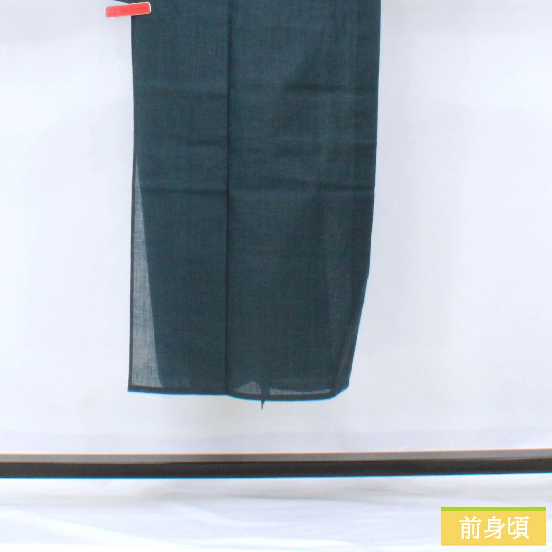 Men's summer cotton kimono, length 142cm, sleeve length 66cm, brown (Tsujimi-iro), men's gauze, S rank, navy blue, 1132002372118