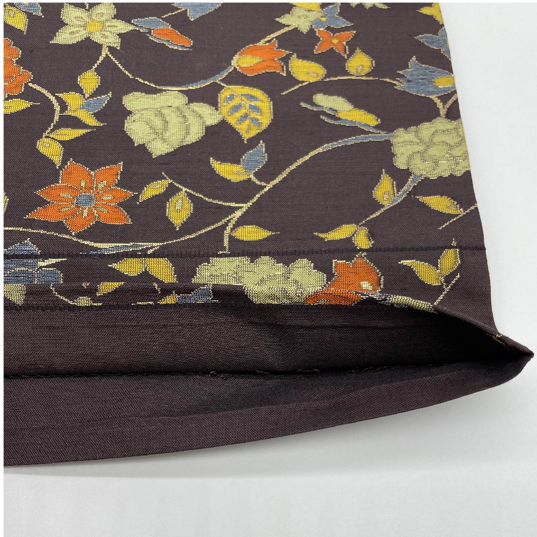 Fukuro Obi (Fukuro obi) in Shigokuiro (color of the ultimate essence), floral arabesque pattern, obi length 428cm, pure silk, S rank, six-pass, casual, purple, 1123006732320