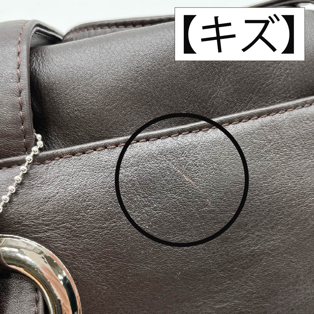 (Like New) Western-style Cowhide Leather Bag, Grade A, Like New, Cowhide Leather, 2-Way, Brown, 119700012314