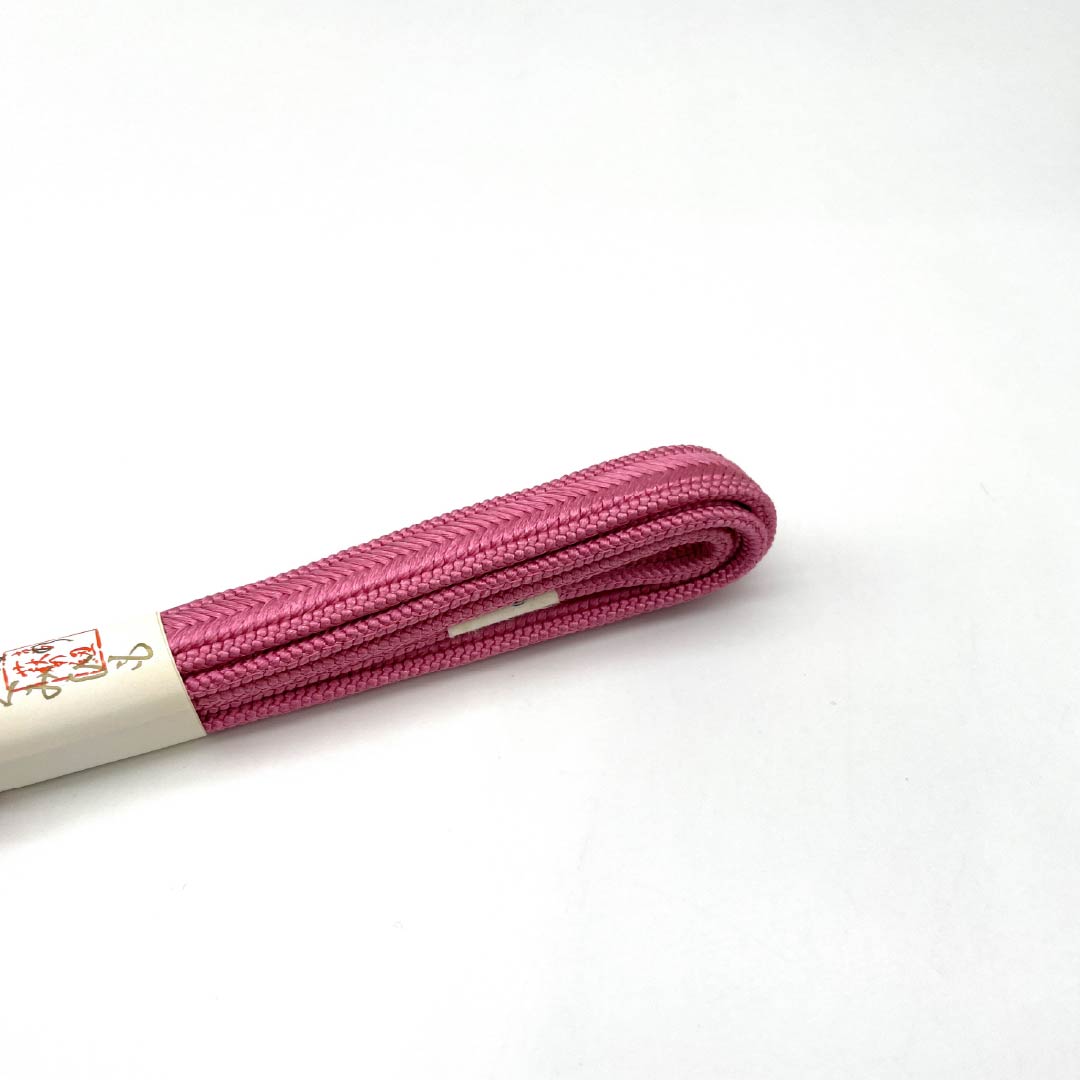 (新古品) 帯締め・帯揚げセット 正絹 NEWランク 紅鶸色(べにひわいろ) 浅紅色(あさべにいろ) ぼかし 長さ約164cm 幅約1.6cm カジュアル ピンク系 1141000231313