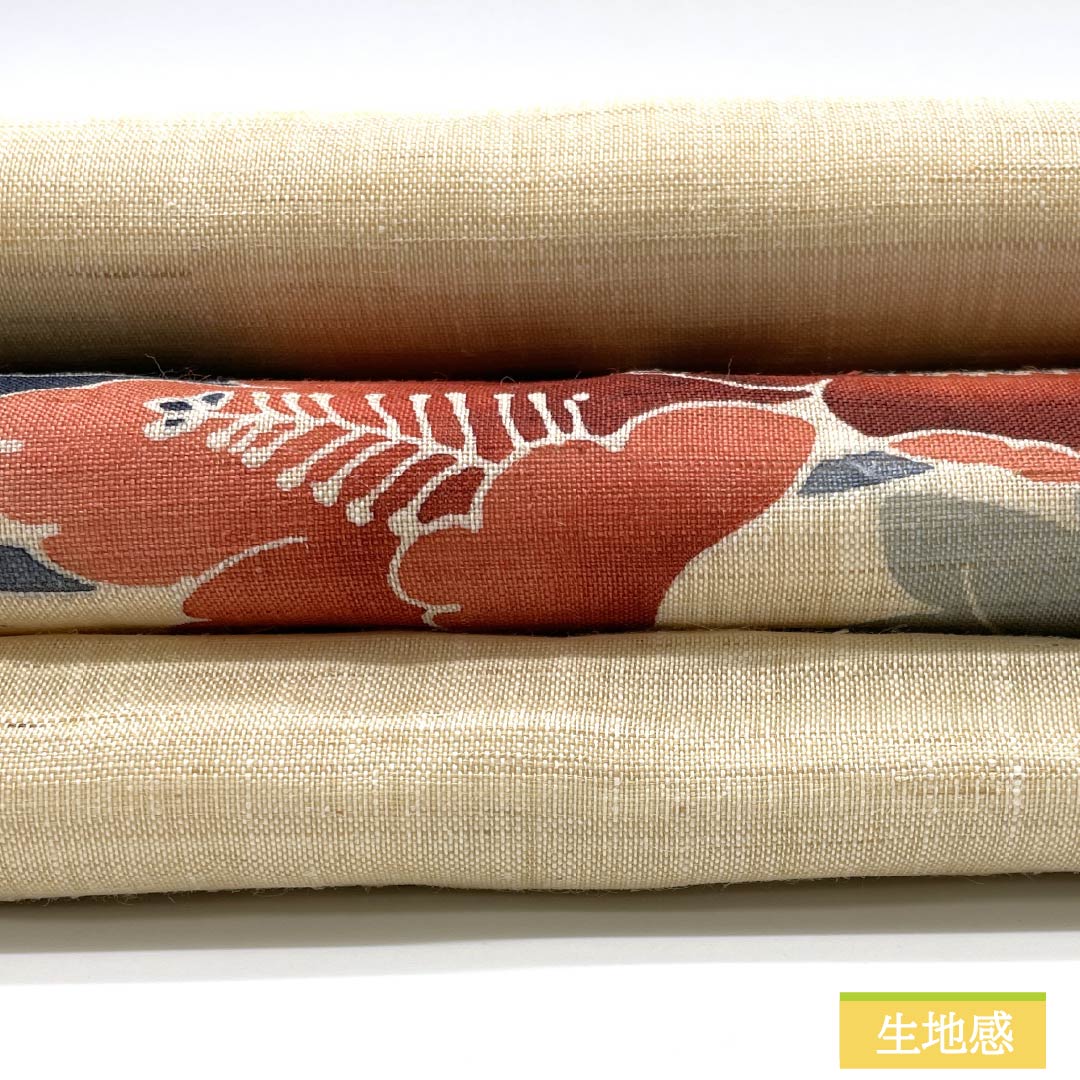 Nagoya obi, hemp, off-white, summer obi, Kyoto Bingata style, Bingata style, obi length 350cm, S rank, point pattern, casual, cream color, 1124007952315, Nagoya style