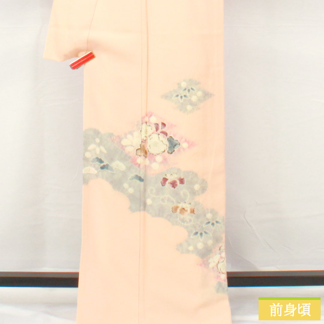 訪問着 正絹 袷 身丈158cm 裄丈67cm 乙女色(おとめいろ) 京友禅 辻ヶ花 Sランク ピンク系 1112005192313