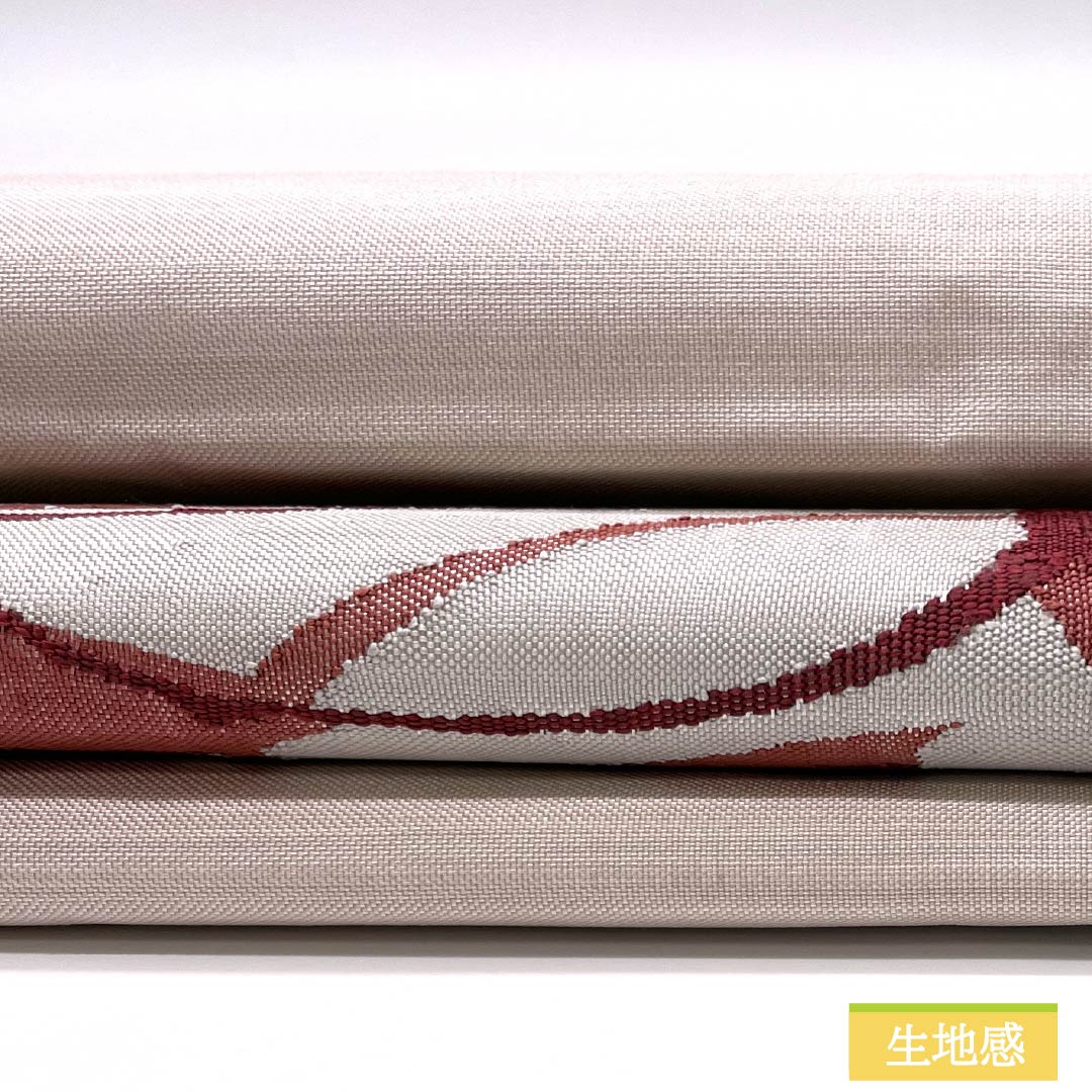 Nagoya obi, light cherry blossom color, scoop weave, abstract floral pattern, obi length 366cm, pure silk, A rank, point pattern, casual, pink, 1124008023313, Nagoya style