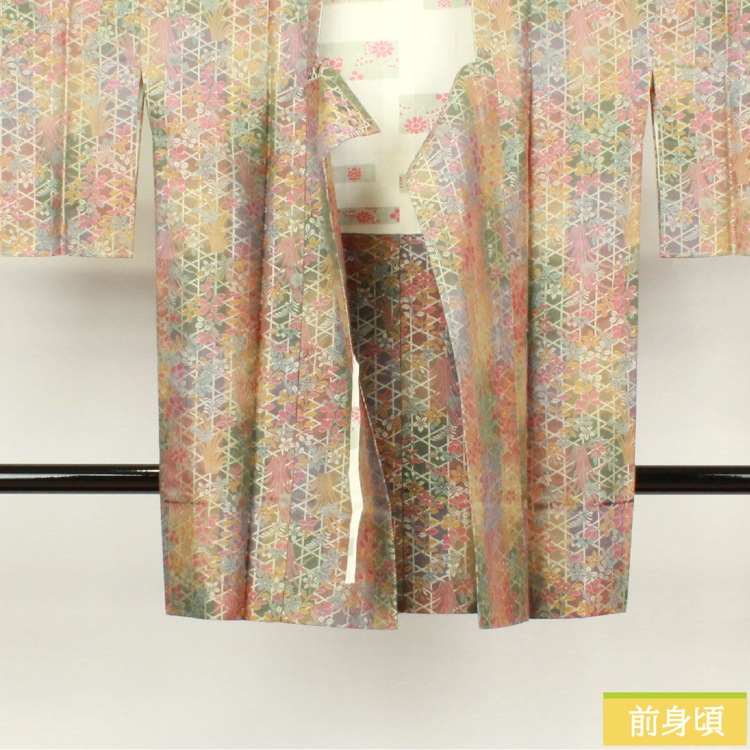 Travel wear, pure silk, length 94cm, sleeve length 64.5cm, floral pattern, A rank, lined, gradation style, 1117000633999