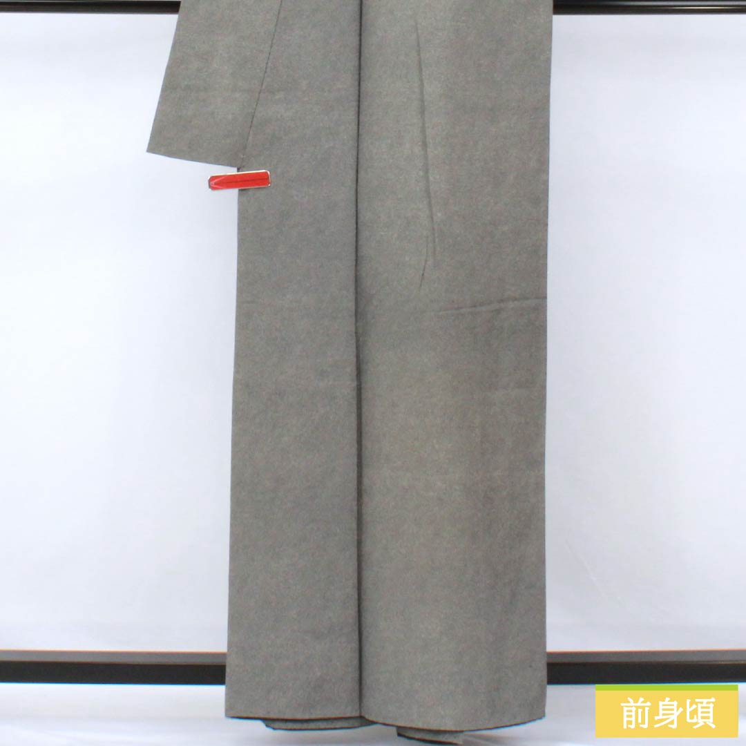 小紋 正絹 Sランク 身丈159cm 裄丈63cm 袷 型染 鮫小紋 江戸小紋 黒系 1115007772310