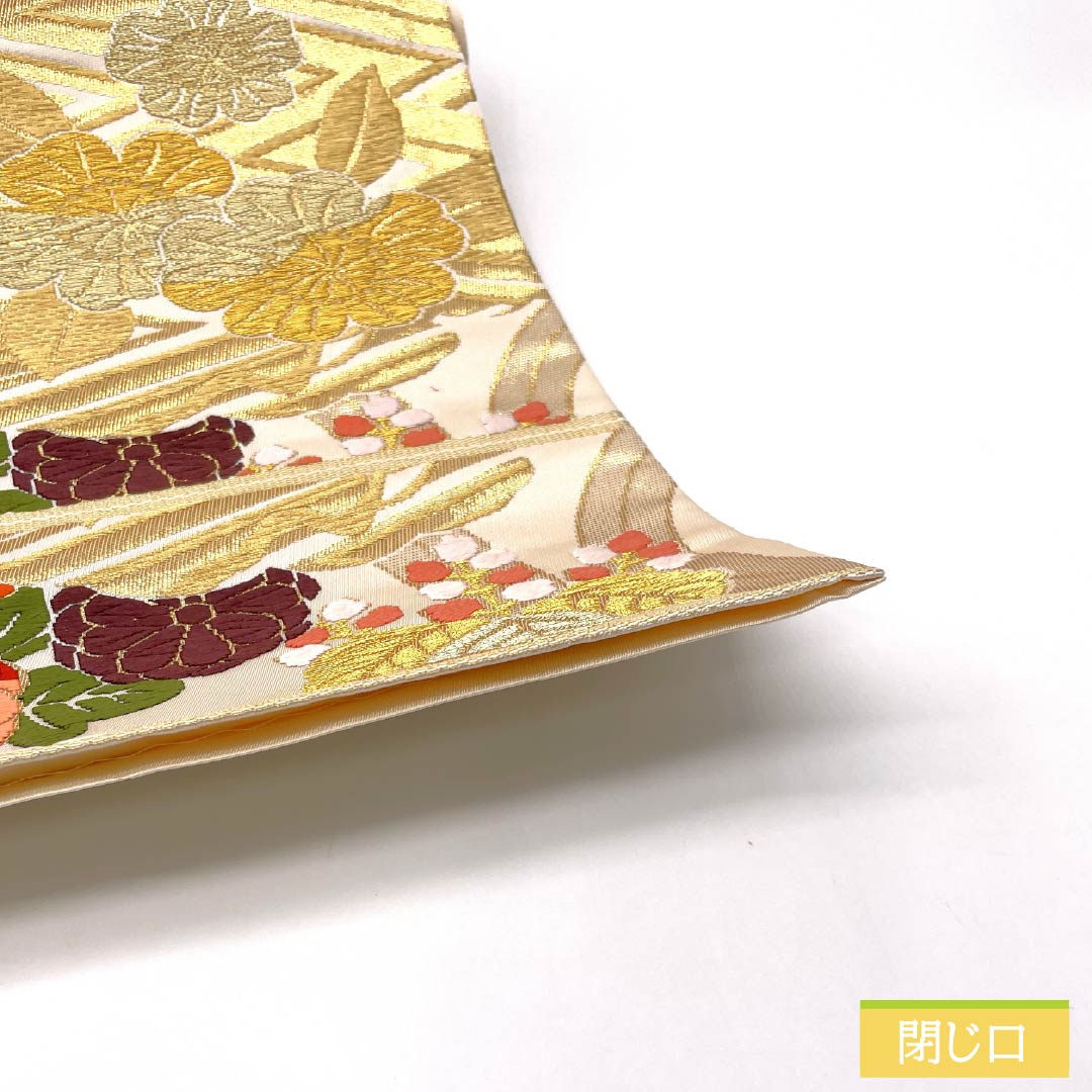 袋帯 正絹 Sランク 胡粉色(ごふんいろ) 唐織 留袖用 振袖用 古典柄 帯丈432cm 六通 フォーマル 白系 1123015642311
