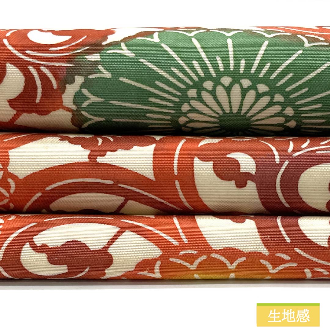 Nagoya obi, natural color (kinariiro), stencil dyeing, chrysanthemum arabesque, obi length 358cm, pure silk, S rank, six-pass, casual, white, 1124007782311, Nagoya tailoring