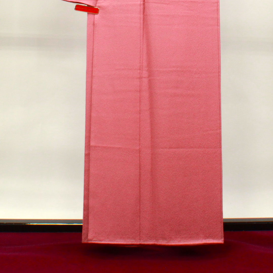 Plain color, pure silk, medium crimson color, circle with quince, length 159cm, sleeve length 65.5cm, lined, S rank, pink 1114000972313