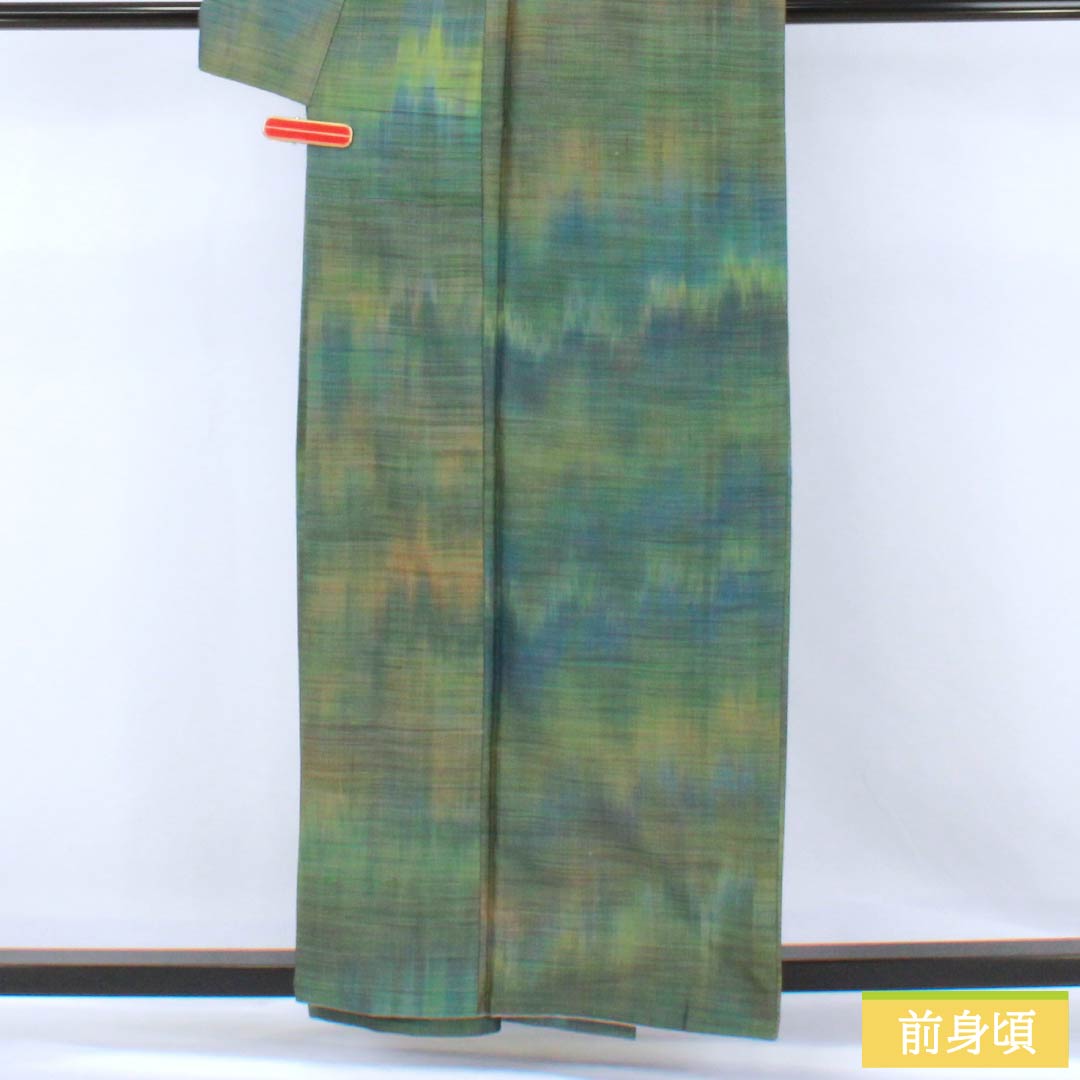 Tsumugi Silk A Rank Length 159cm Sleeve-to-sleeve 64cm Ombre weave Lined Gradation pattern 1116004723399