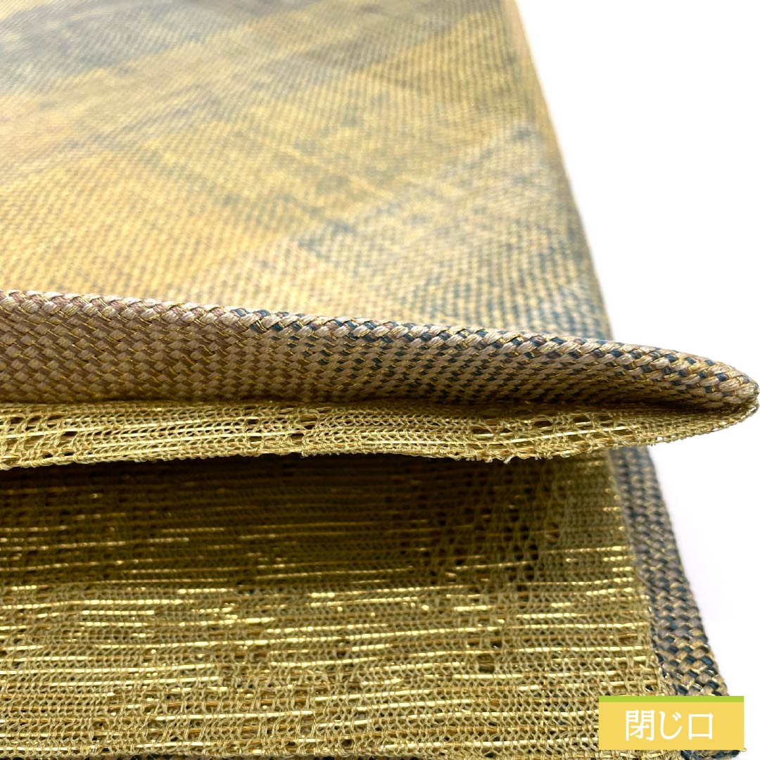 Fukuro Obi, pure silk, made by Hinaya, Nishijin weave, diamond pattern, reversible, obi length 454cm, S rank, full length, semi-formal, gradation style, 1123012622499
