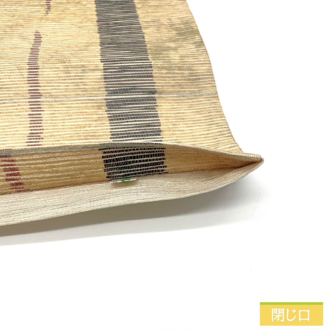 袋帯 正絹 東京白茶色(とうきょうしらちゃいろ) 引箔 手もみ引箔 ふくろう 帯丈456cm Sランク ポイント柄 カジュアル ベージュ系 1123012752425