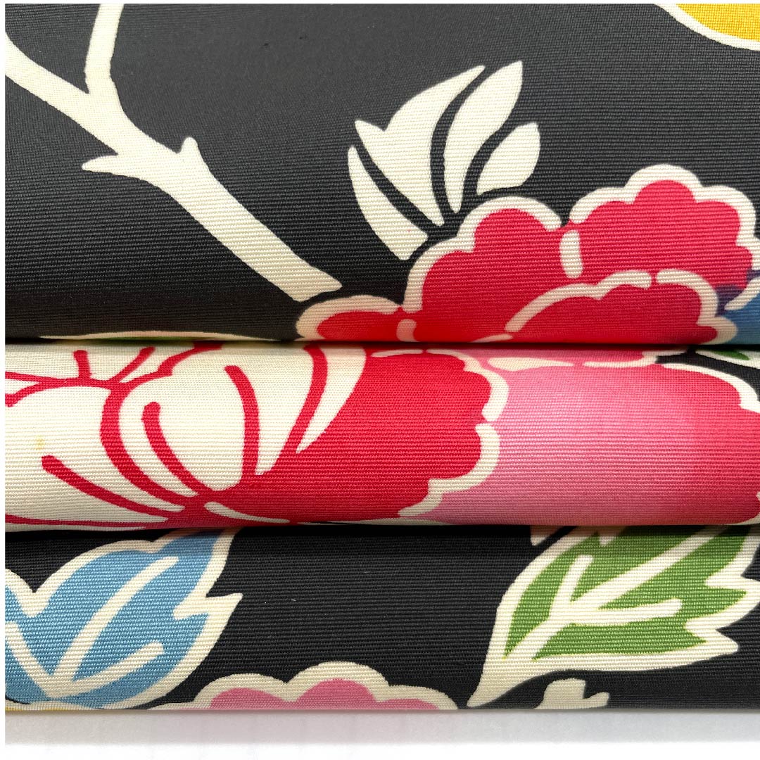 Nagoya obi, black, stencil dyed, floral pattern, obi length 370cm, pure silk, high quality, full length, casual, black, 1124004323310, Nagoya style