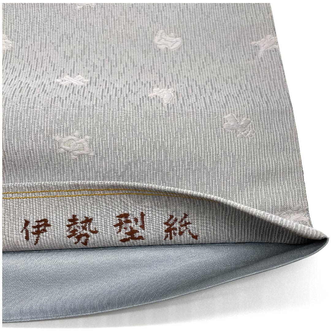 Fukuro obi, tin color (suzuiro) and lye gray (akunezuiro), living national treasure, inlay, obi length 444cm, pure silk, A rank, point pattern, casual, gray, 1123006723322