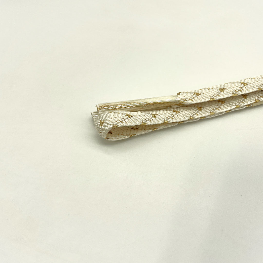 (新古品) 帯締め・帯揚げセット 正絹 NEWランク 乳白色(にゅうはくしょく) 留袖用 絞り 古典柄 長さ約160cm 幅約1.7cm フォーマル 白系 1141000371311