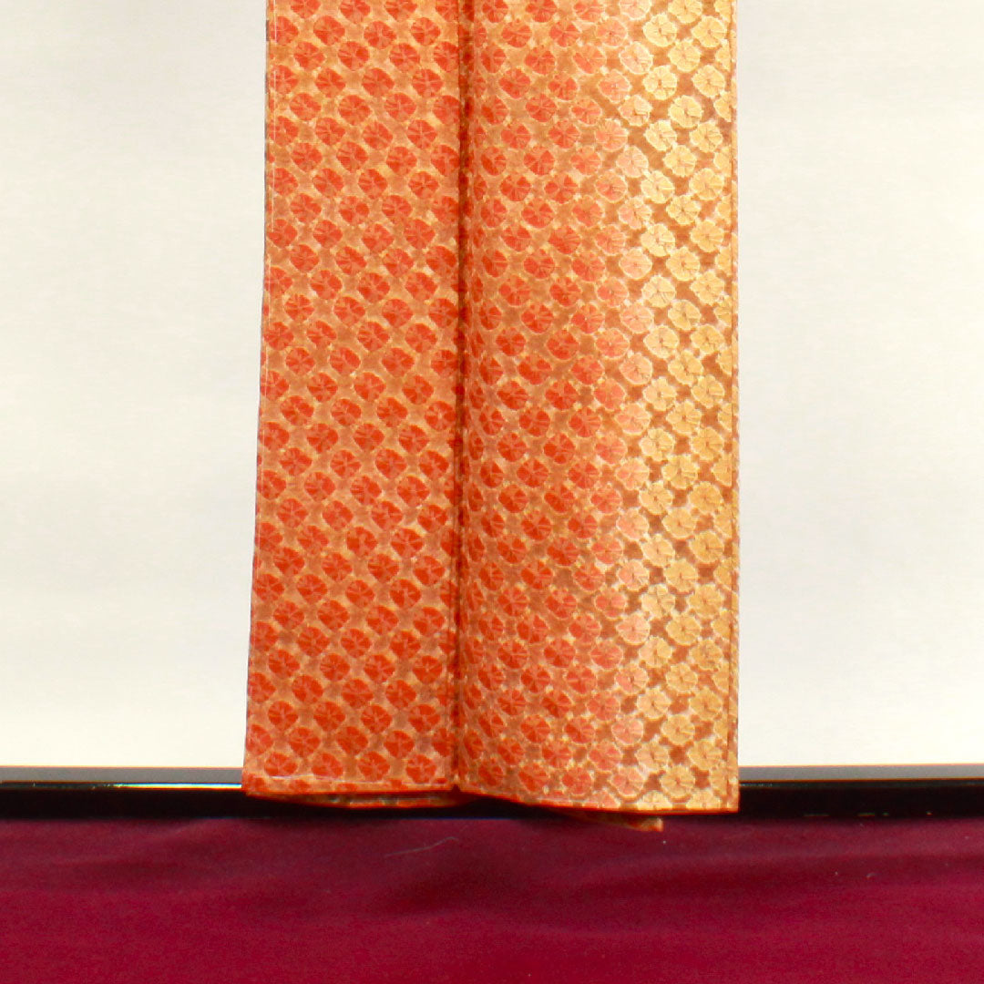 小紋 身丈154.5cm 裄丈61.5cm 袷 絞り 抽象模様 正絹 Sランク グラデ 1115003252299