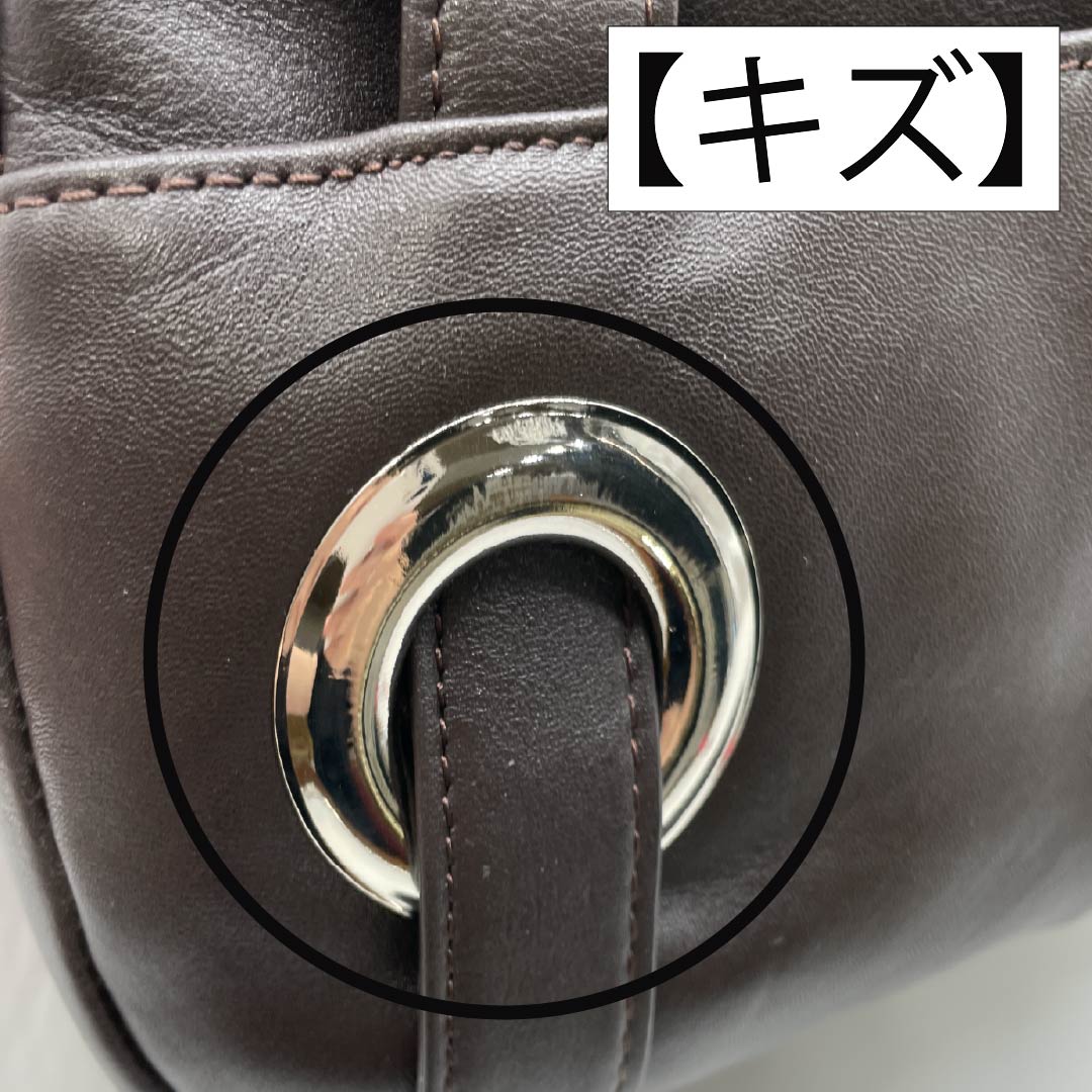 (Like New) Western-style Cowhide Leather Bag, Grade A, Brand New, Cowhide Leather, 2-Way, Brown, 119700013314