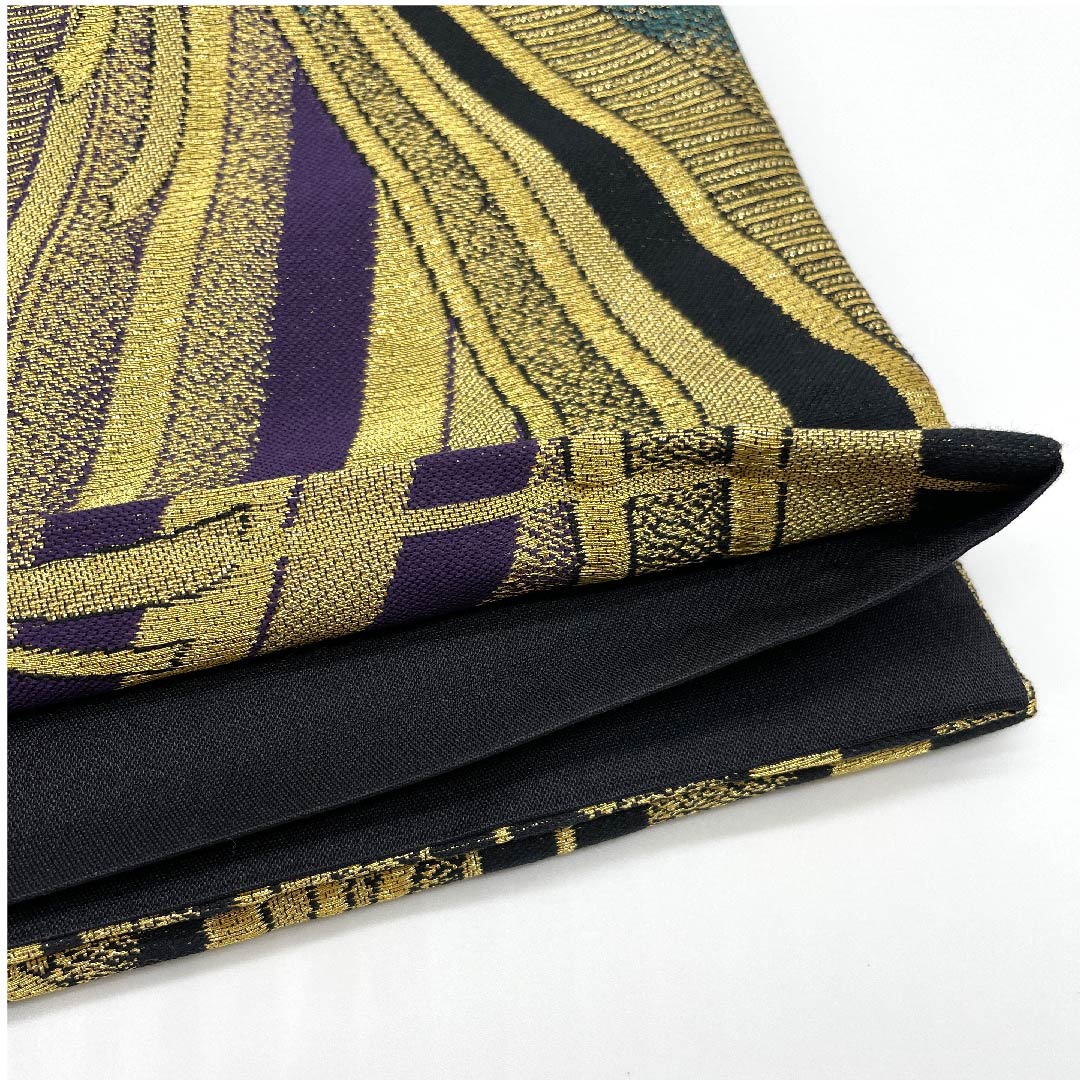 Fukuro Obi, Gold, Bundled Noshi, Cherry Blossom, Chrysanthemum, Length 440cm, Pure Silk, A Rank, Six-way, Formal, Gold, 1123005983321