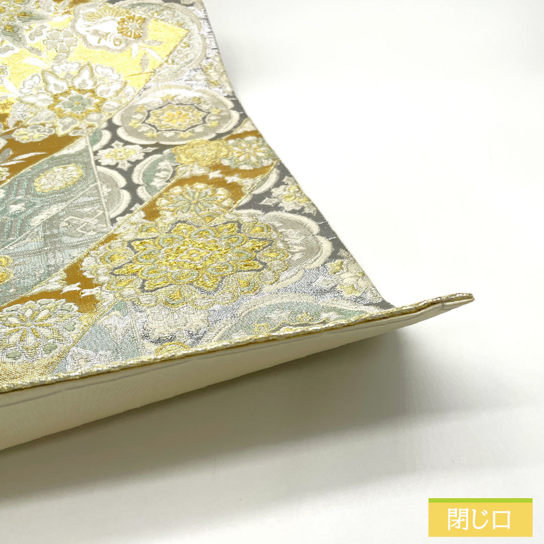 Fukuro Obi (sash), pure silk, A-rank, Nishijin-ori, auspicious motif, 440cm long, six-fold, formal, gradient pattern, product number 1123016103399
