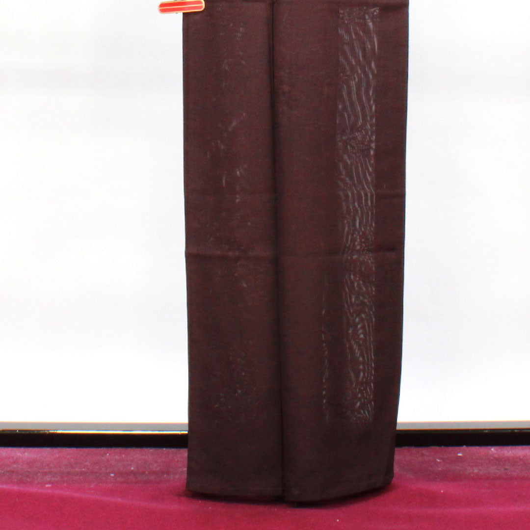 Summer pure silk plain color Length 163cm Sleeve length 64cm Extreme color (Shigokuiro) Flowing water Bamboo grass Silk S rank Purple 1132001402420