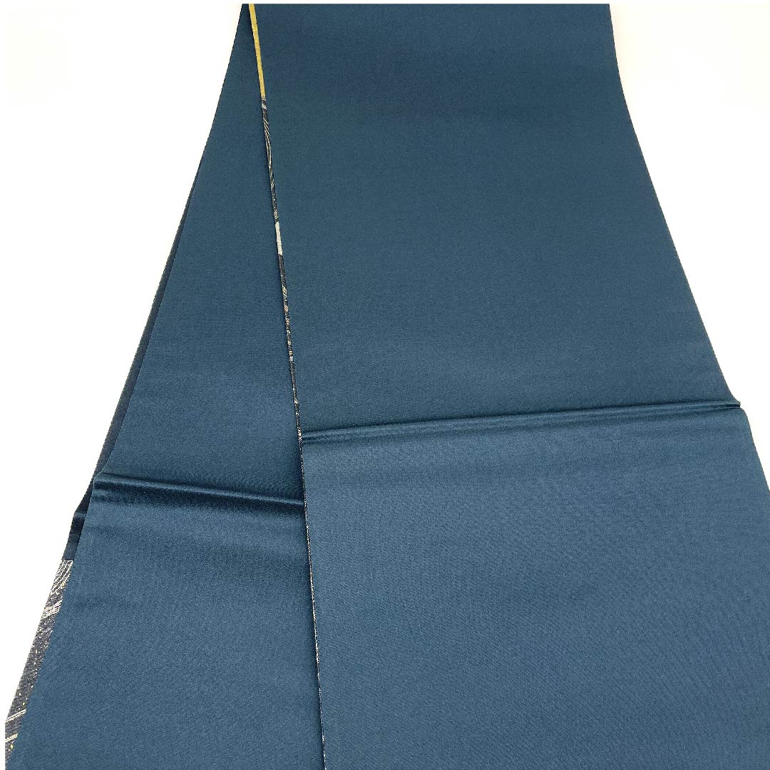 Fukuro Obi Gold Foil Flowing Water Length 444cm Pure Silk A Rank Six-way Formal Gold 1123003023321