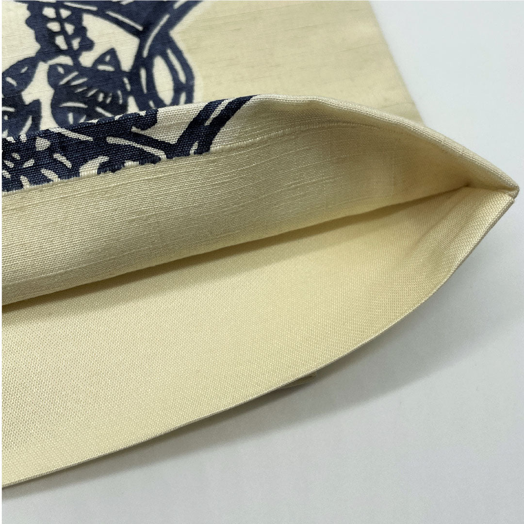 袋帯 灰梅色(はいうめいろ) 立湧 扇 桜 帯丈424cm 正絹 Aランク 六通 カジュアル クリーム系 1123005113315