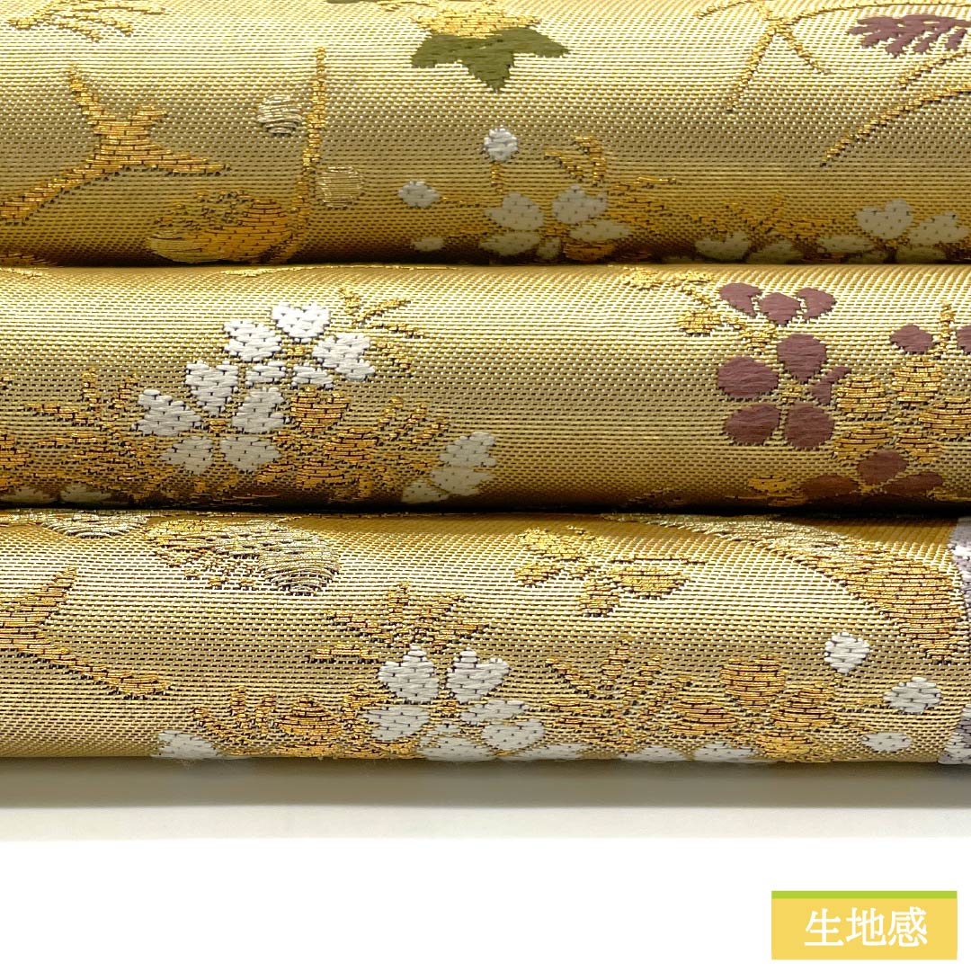 袋帯 正絹 唐織 吉祥文様 加納幸 留袖用 帯丈440cm Sランク 六通 フォーマル 金系 1123013442321