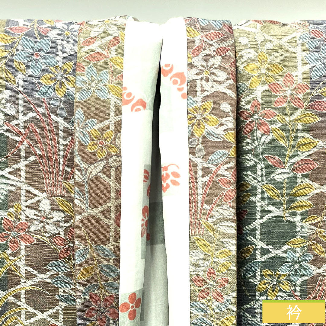 Travel wear, pure silk, length 94cm, sleeve length 64.5cm, floral pattern, A rank, lined, gradation style, 1117000633999