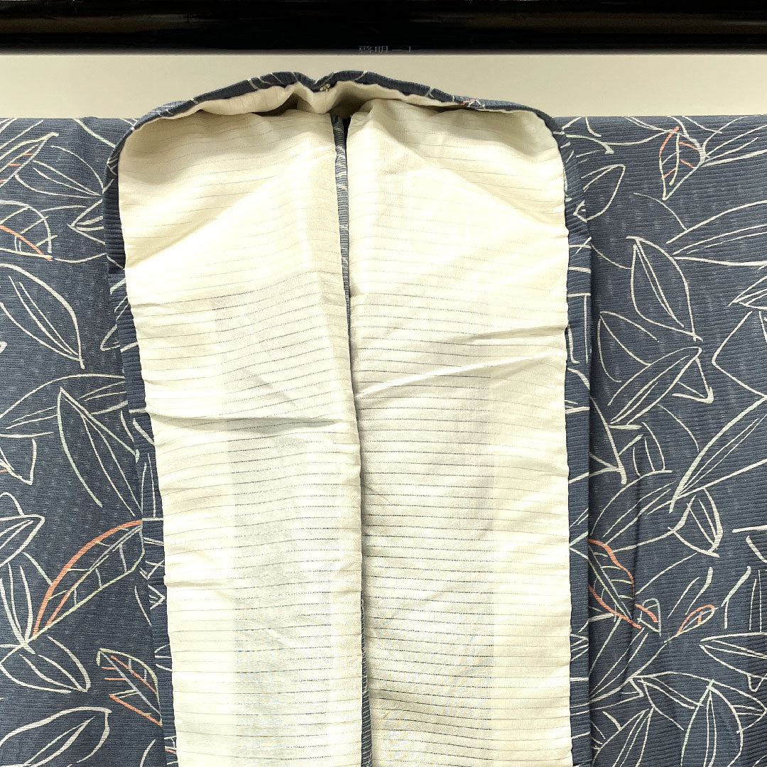 Summer pure silk komon kimono, length 146cm, sleeve length 66.5cm, Minato gray, abstract pattern, silk, A rank, gray, 1132000813122
