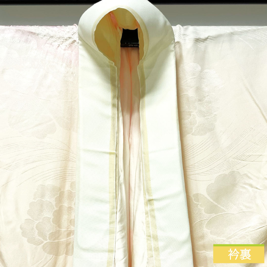 Nagajuban Silk Length 125cm (49.2 inches) Sleeve to Sleeve 65cm (25.6 inches) Lined Pale Reddish Pink Gradation Dye For Furisode Partial Shibori B Rank Pink Tones 1129000714313