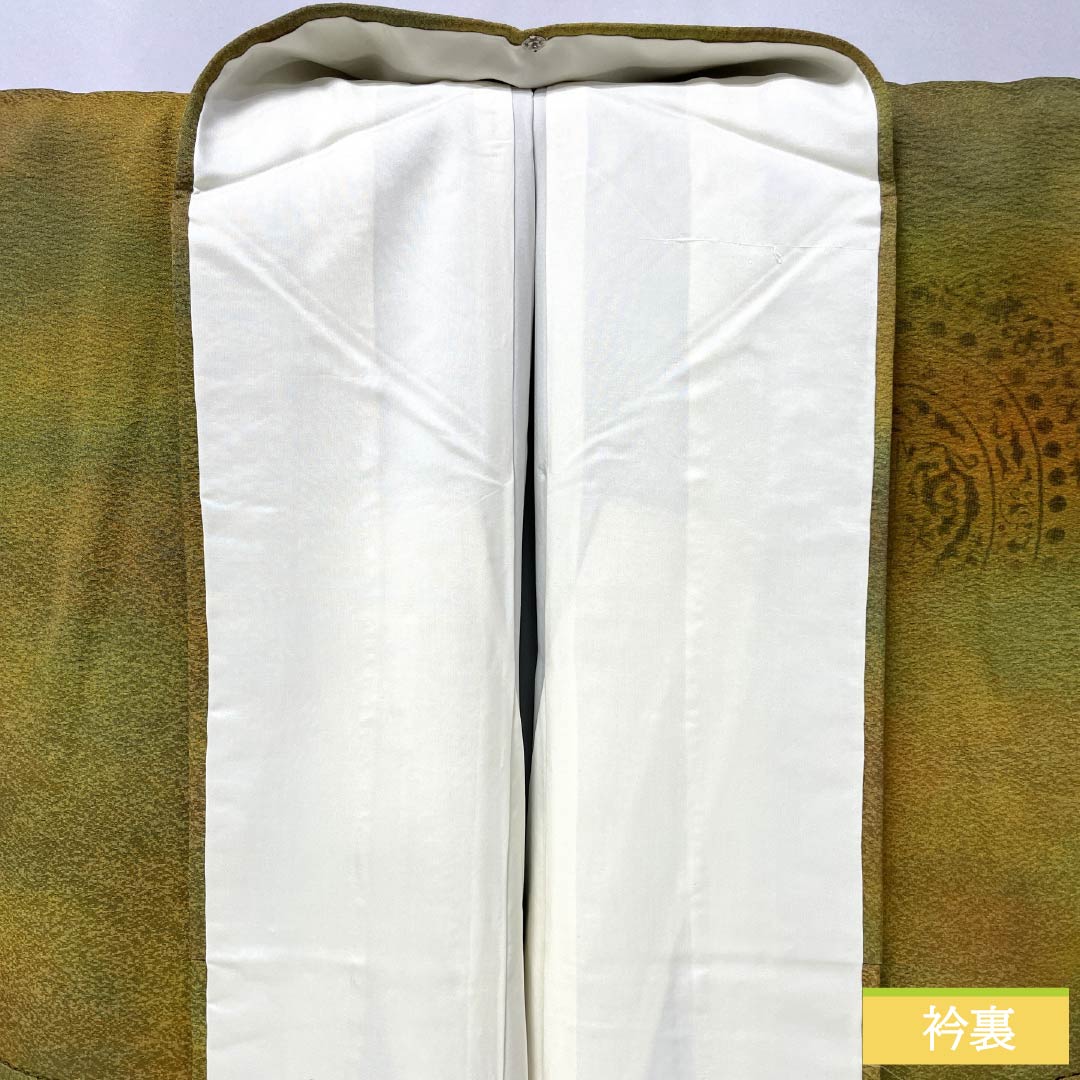 Silk Hōmongi, Rank A, Lined, Length 156cm, Sleeve-to-Sleeve 58.5cm, Bokeh-dyed, Abstract Pattern, Tsukesage, Gradation, 1112007563399