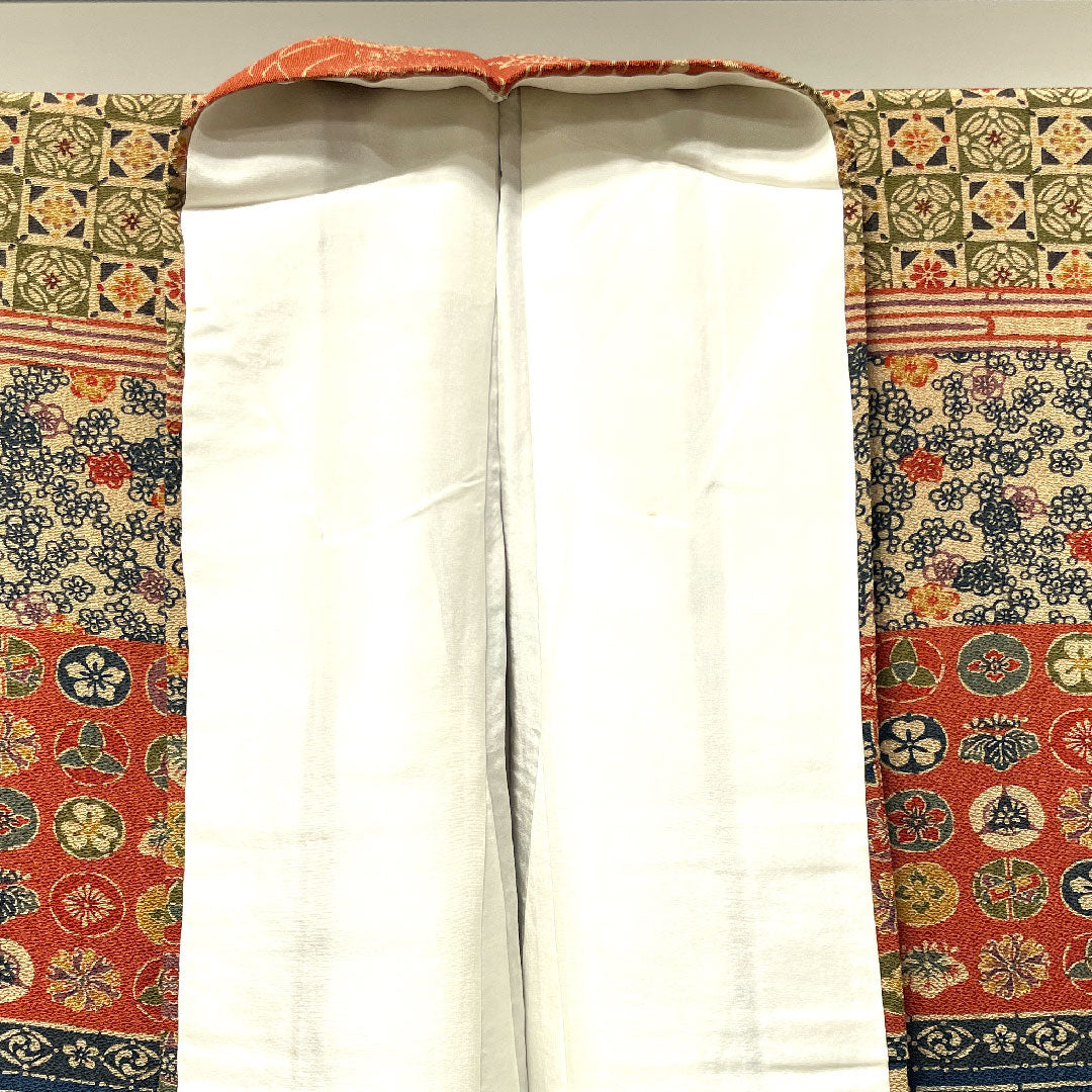 訪問着 正絹 袷 身丈159.5cm 裄丈66cm 型染 しつけ糸付き 吉祥文様 Aランク グラデーション系 1112003203399