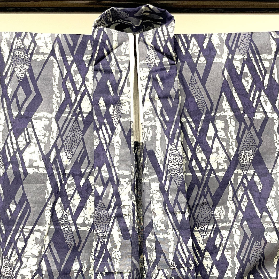 Men's Yukata Geometric Pattern Cotton S Rank Unlined 143cm length 70cm sleeve-to-shoulder gradient 1118001972199