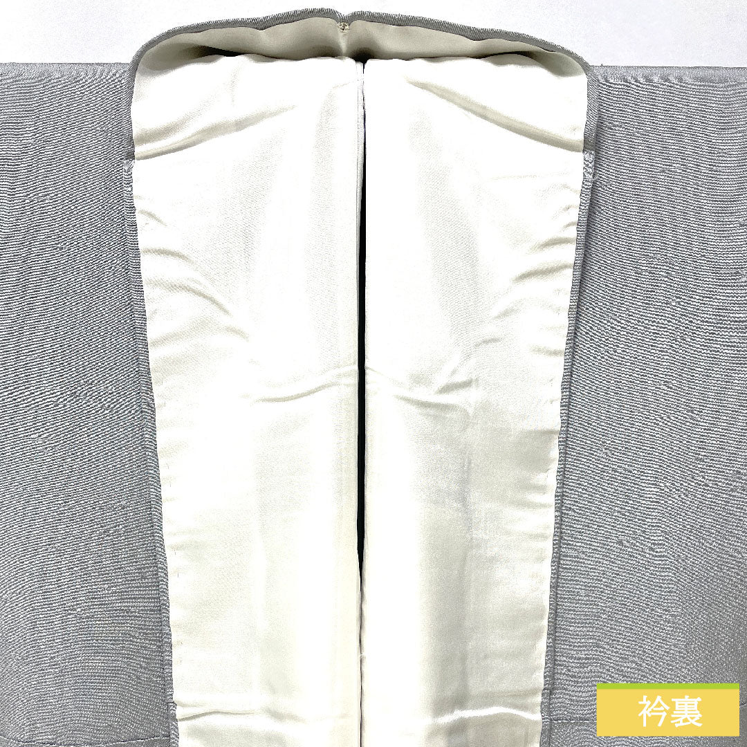 Plain color, pure silk, length 163cm, sleeve length 68cm, cupronickel color, beard pongee, one crest, three stars in a circle, lined, A rank, gray, 1114001713422