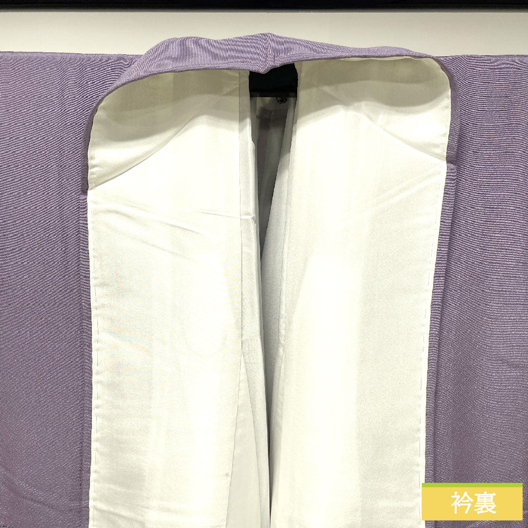 訪問着 正絹 袷 身丈157.5cm 裄丈64.5cm 中滅紫色(なかのけしむらさきいろ) 京友禅 カラー Sランク 紫系 1112004812320