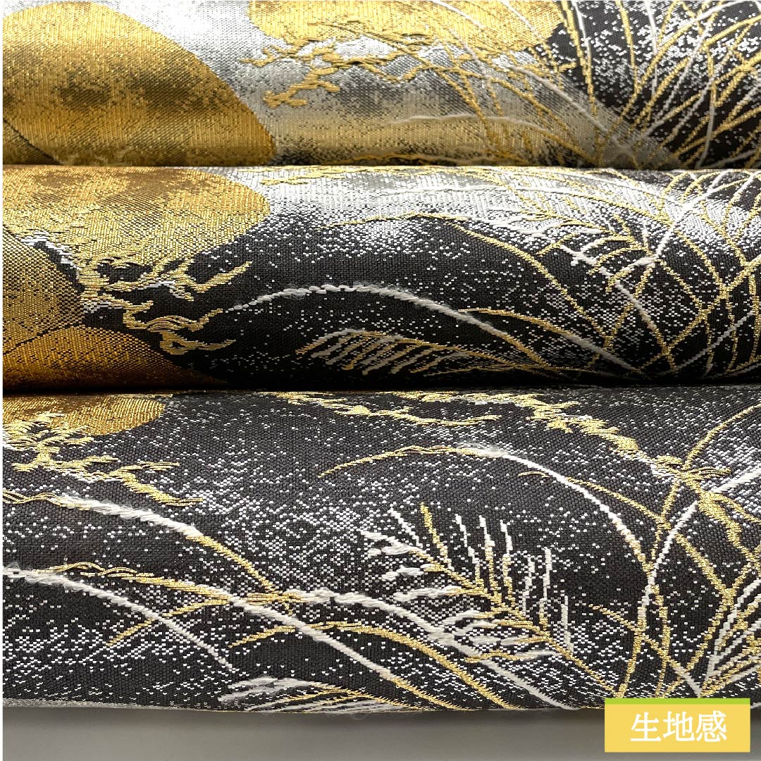 袋帯 正絹 銀色(ぎんいろ) 加納幸 琳派老松 箔霜華 帯丈448cm Sランク 六通 フォーマル 銀系 1123011382322