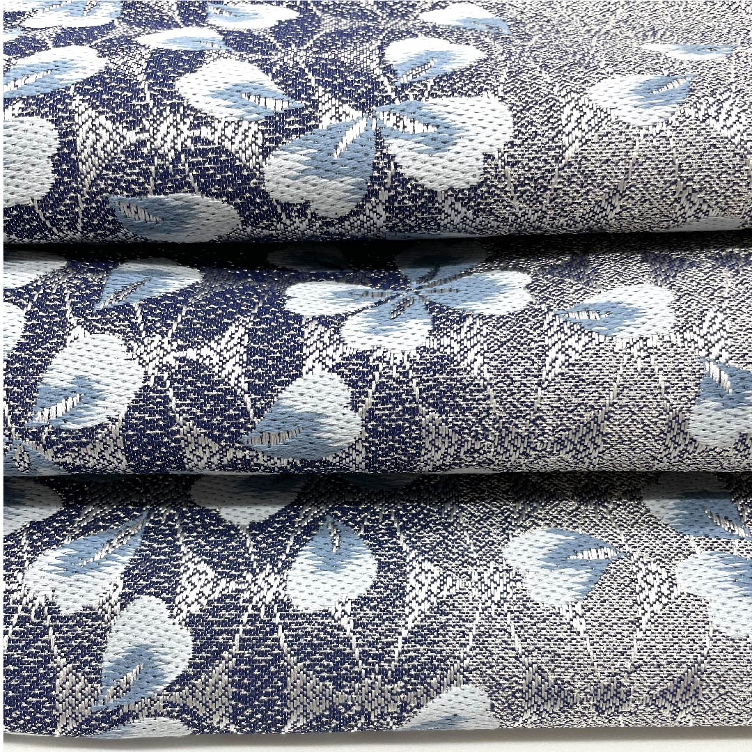 Silver Fukuro Obi with Cherry Blossoms, Length 440cm, Pure Silk, S Rank, Full Length, Formal, Silver, 1123008962322