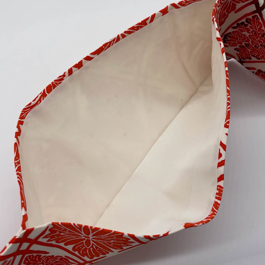 Nagoya obi, stencil dyeing, Bingata-style pattern, connected diamonds, obi length 359cm, pure silk, A rank, full length, casual, white, 1124006573311, Nagoya style