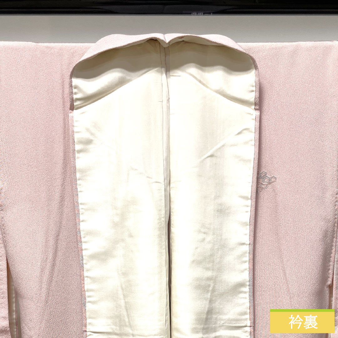 Homongi Pure silk Sleeve length 160cm Sleeve length 62.5cm Fading red Suzhou embroidery Shantou embroidery Treasure S rank Pink 1112003422413