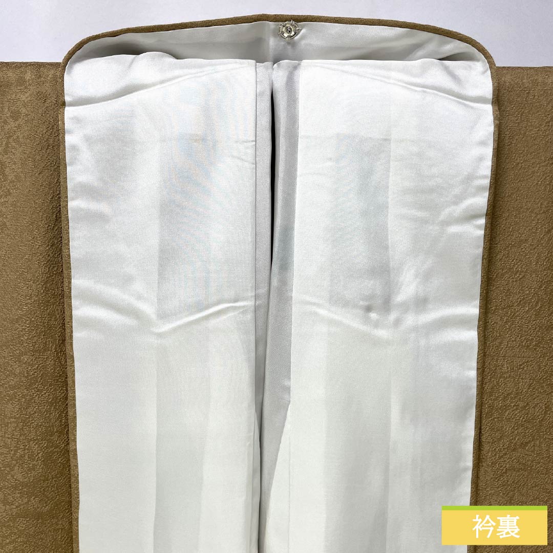 Visiting Kimono, Pure Silk, Grade A, Lined, Length 164.5cm, Sleeve Length 63cm, Light Fallen Leaf Green (Usukuchibaiiro) with Abstract Pattern, Beige, Product Number: 1112007463425