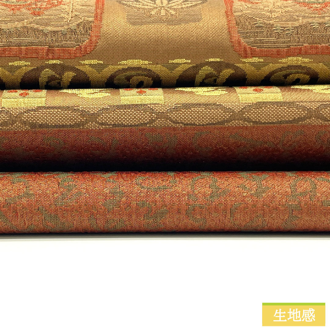 Fukuro Obi, Pure Silk, S-Rank, Koike Orimono, Nishijin-ori, Certificate Number 2195, Reversible, Length 426cm, Six-Ply, Casual, Gradient Pattern, Product Number 1123016702399