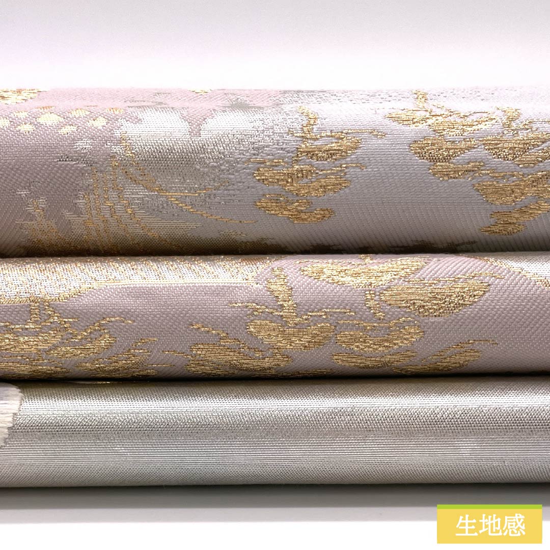 袋帯 正絹 留袖用 引箔 古都みやび 風景模様 鶴 帯丈432cm Aランク 六通 フォーマル グラデーション系 1123013943399