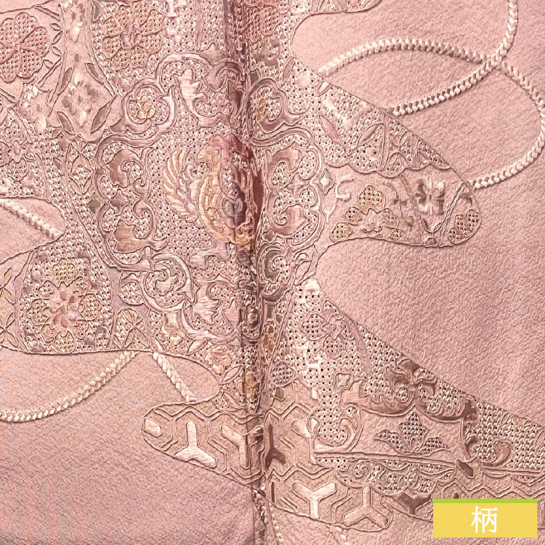 訪問着 正絹 袷 身丈156.5cm 裄丈65cm 御所染色 蘇州刺繡 汕頭刺繡 しつけ糸付き 未使用品 Sランク 紫系 1112003622320