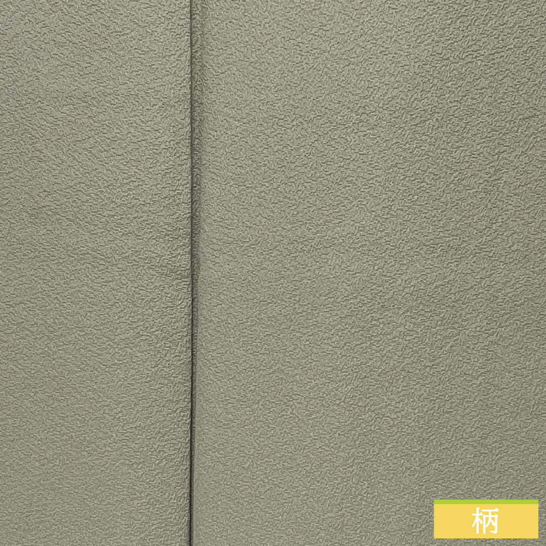 Plain color, pure silk, length 161cm, sleeve length 66cm, plain color, one crest, Kikuemaru, artist's work, lined, S rank, gray 1114001582422