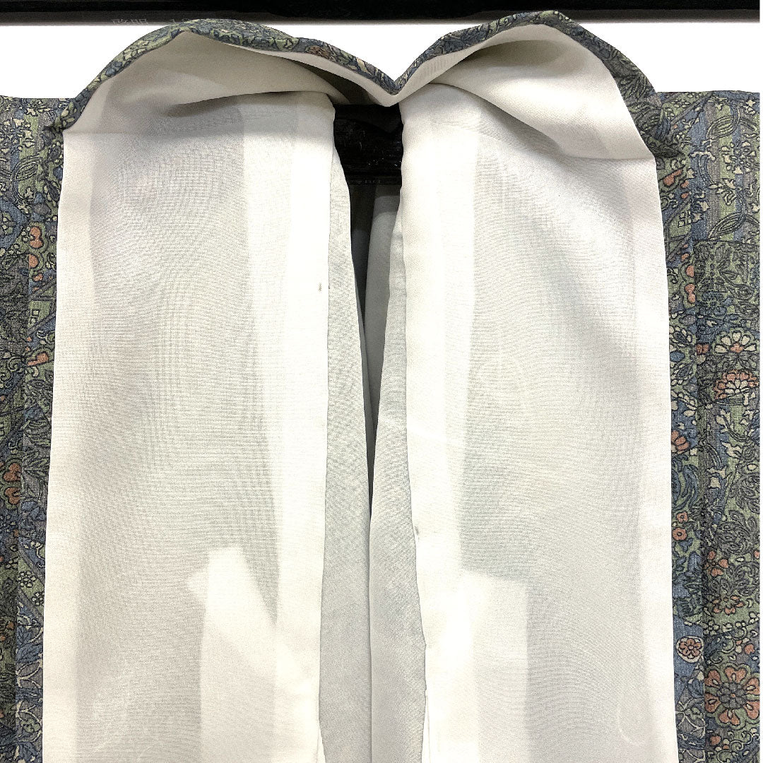 Komon, Length 160cm, Sleeve length 66cm, Awase, Diamond-shaped flowers, Polyester, S rank, Blue, 1115000942417