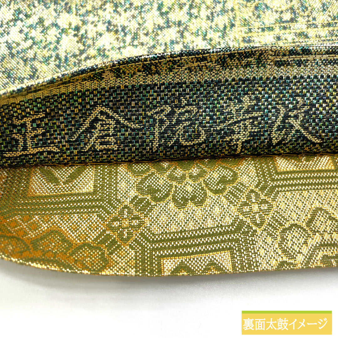 Reversible Nishijin-ori obi, pure silk, grade A, featuring the Shosoin floral pattern, length 438cm, six-pass, formal, green, product number 1123016483319