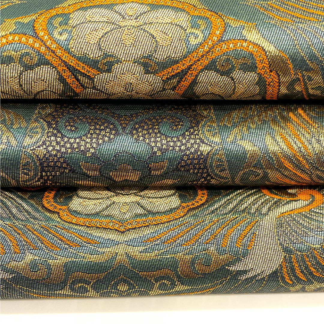 Fukuro Obi Gold Pure Gold Foil Tegoshi Honbukuro Hosohana Obi Length 420cm Pure Silk A Rank Six-way Formal Gold 1123003113321