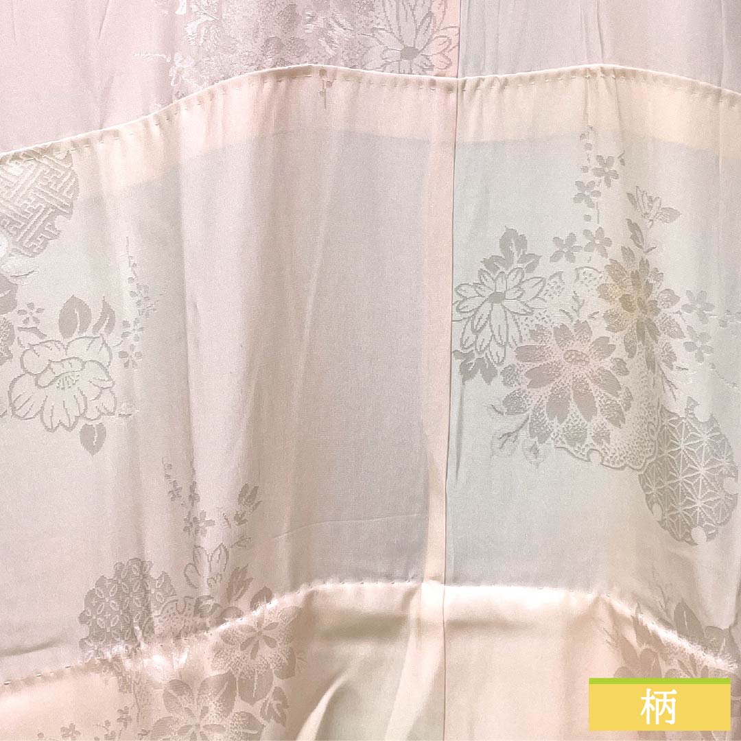 Pure silk Nagajuban (long undergarment), Grade A, length 119cm, sleeve length 61cm, single layer, floral embroidered collar, with raised collar, pink, product number 1129000833113