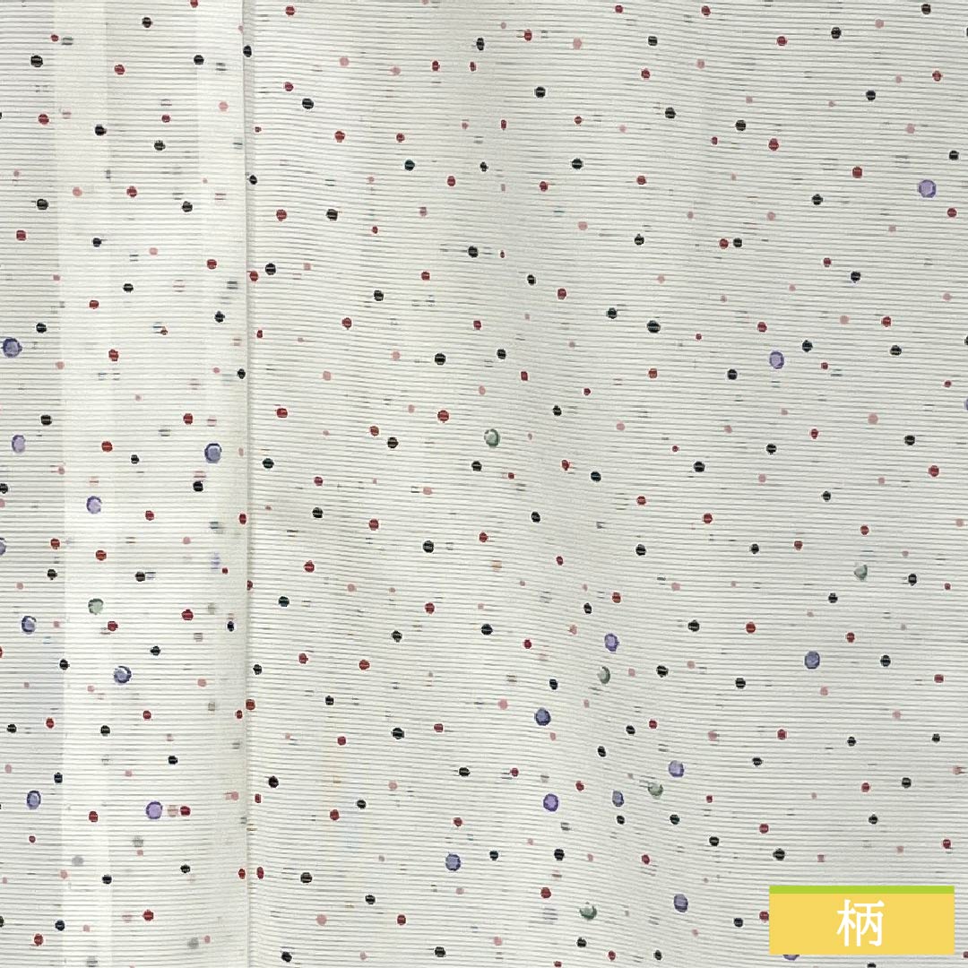 Summer kimono, polyester, small pattern, length 168cm, sleeve length 66cm, dot pattern, washable kimono, silk, A rank, white, 1132002263511