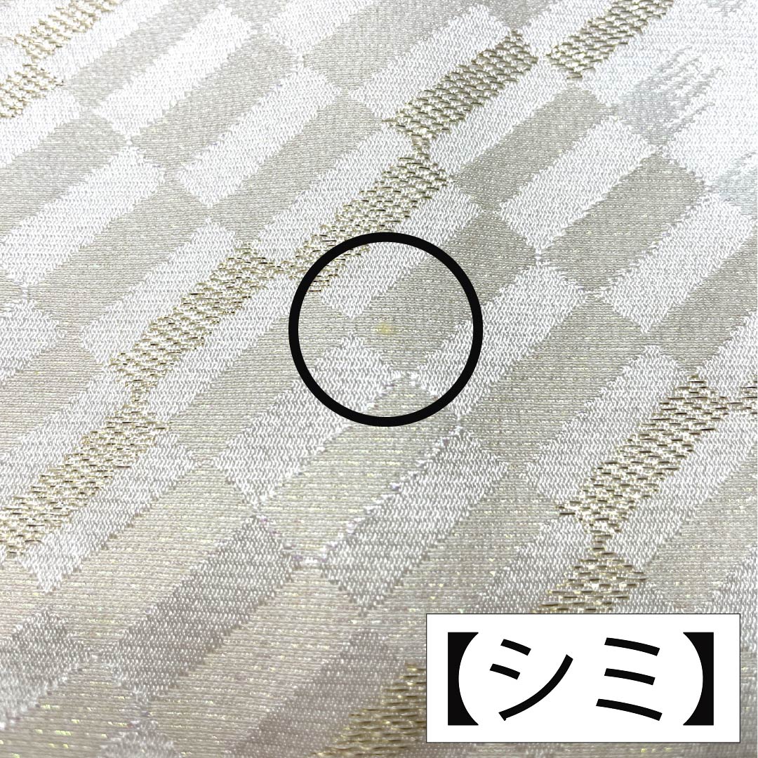 Obiage Silk A-Rank Formal White Geometric Pattern For Tomesode Length approx. 167cm Width approx. 30.5cm White family 1136004613911